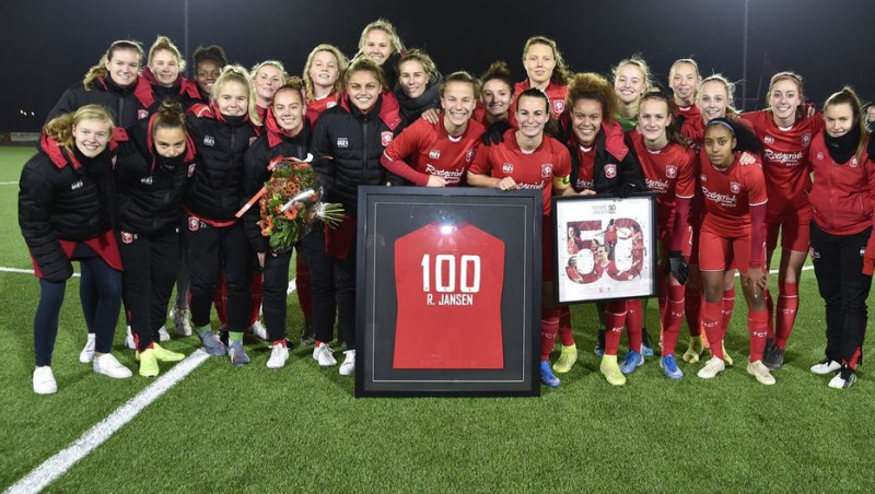 Renate Jansen jubileum foto: FC Twente Vrouwen