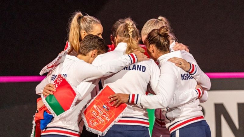 Fed Cup Nederland Wit-Rusland Foto: KNLTB