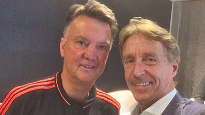 Cees Wijburg met Louis van Gaal