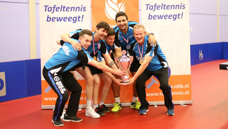 TTV Hilversum wint Eredivisie Finale Foto: Rob de Ruiter - NTTB