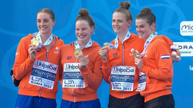 Gouden medaille 4x200 meter