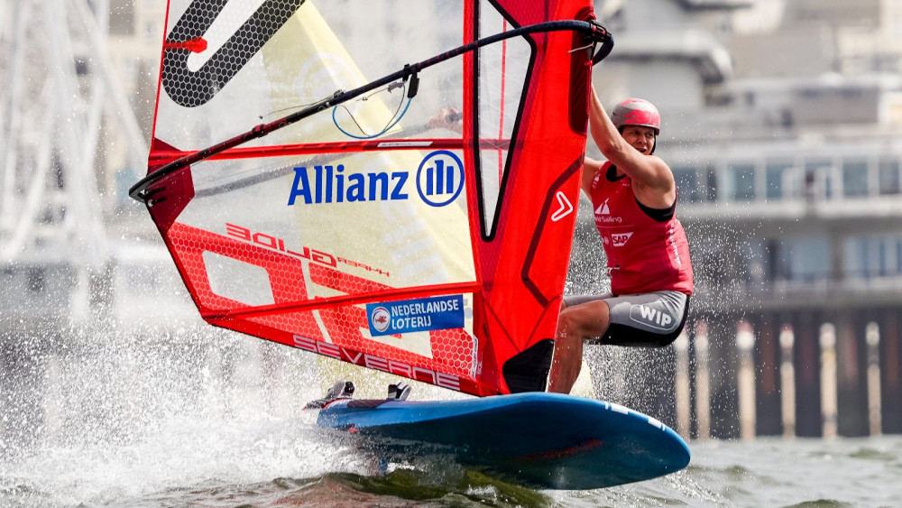 Luuc van Opzeeland tijdens WK Zeilen Foto: World Sailing