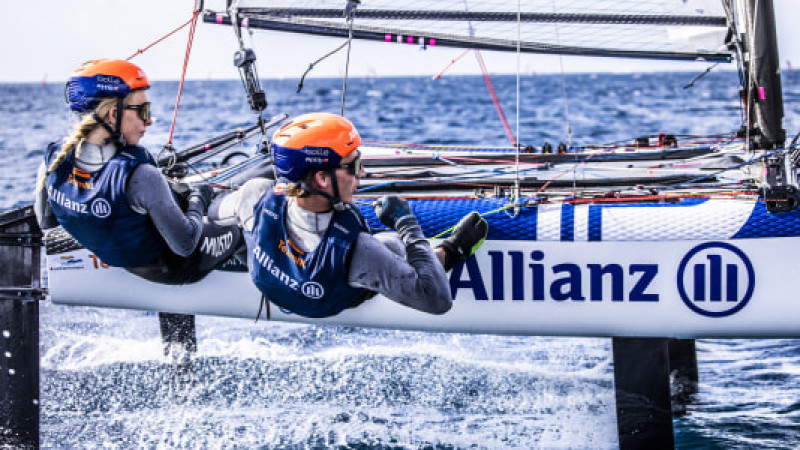 Laila van der Meer en Bjarne Bouwer Foto: World Sailing / Sailing Energy