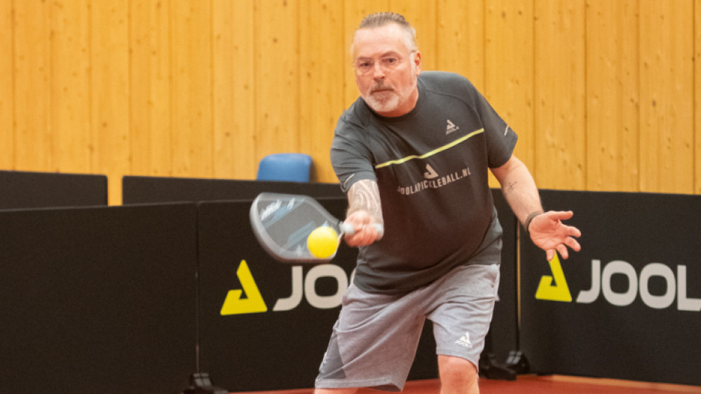 Ruud van Graafeiland Taverzo bij Pickleball Foto: Elsbeth Parmentier