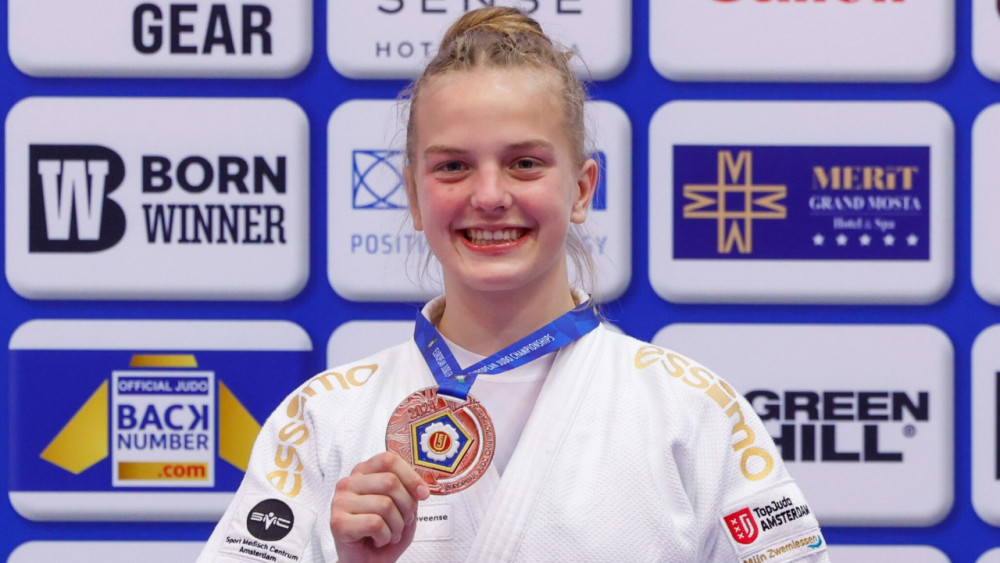 Xanne van Lijf pakt brons op EK -18 Foto: TopJudo Amsterdam