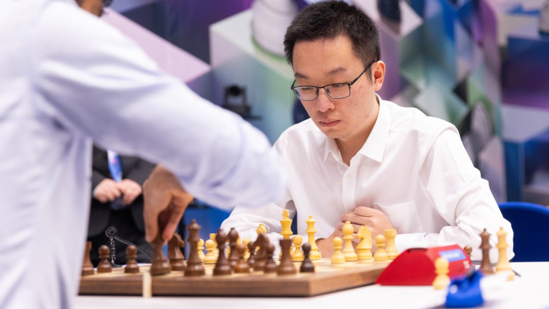 Wei Yi Tata Steel Chess Tournament 2024 Foto: Jurriaan Hoefsmit