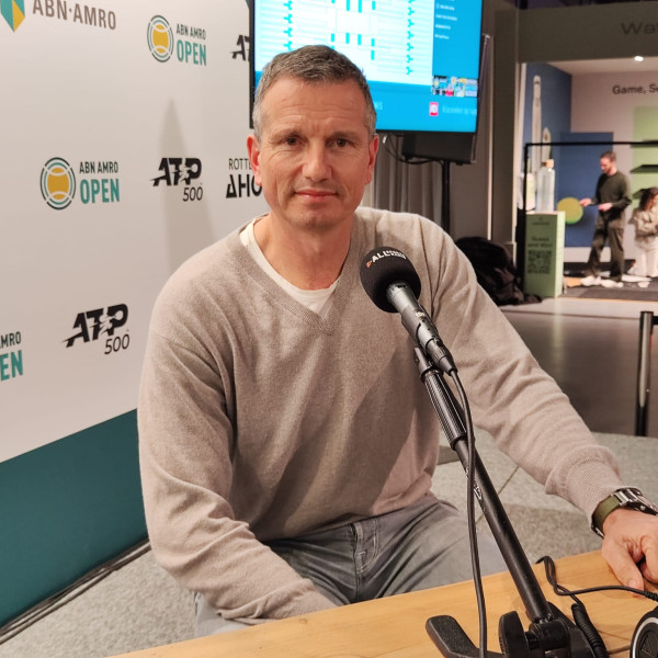 020225 Richard Krajicek op ABN AMRO Open in de studio