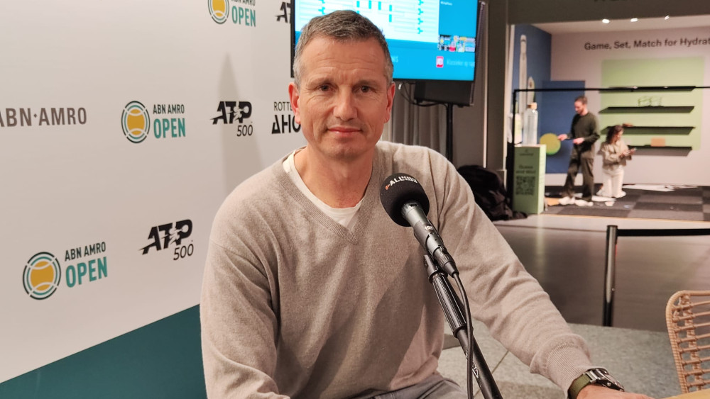 020225 Richard Krajicek op ABN AMRO Open in de studio