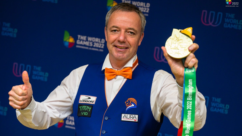 Dick Jaspers wint World Games 2022 Foto: WCBS