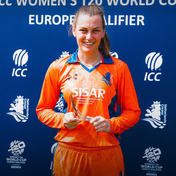 Babette de Leede POTM tegen Italië Foto: KNCB