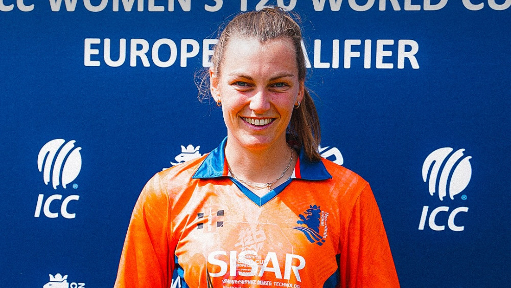 Babette de Leede POTM tegen Italië Foto: KNCB