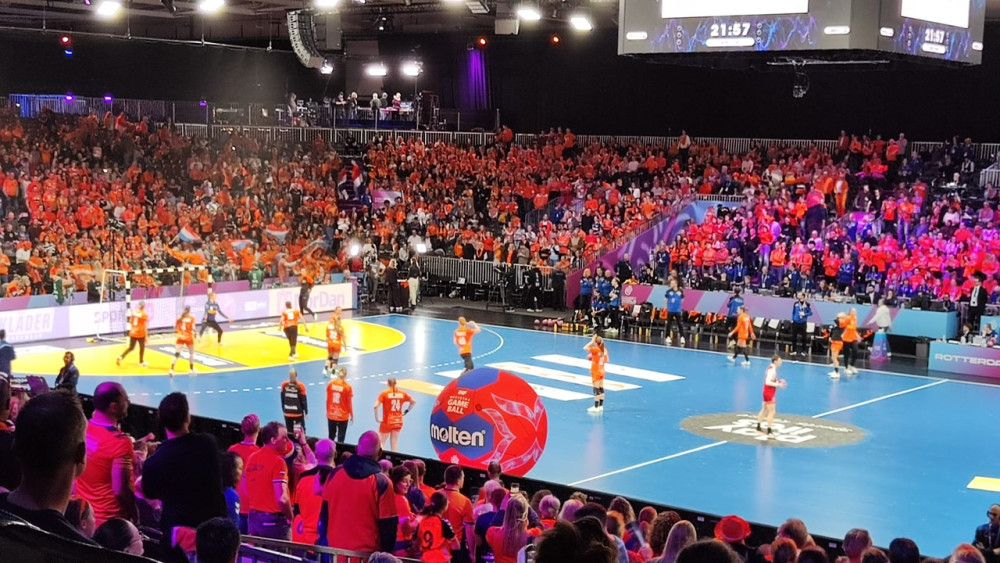 WK Handbal NL - Polen voor wedstrijd, foto door Robert