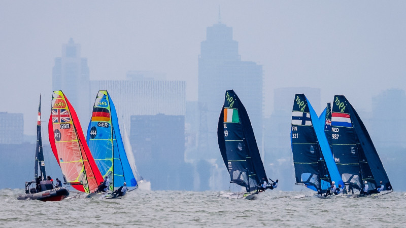 Sailing Grand Slam voor de kust van Almeerderstrand Foto: World Sailing / Sailing Energy