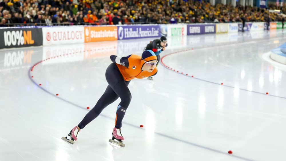 Lieke Huizink in actie Foto: Topsport Amsterdam