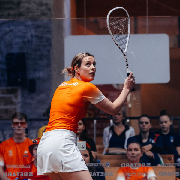 Tessa ter Sluis in actie Foto: Topsport Amsterdam