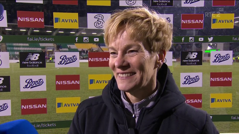Vera Pauw Foto: RTÉ Sport