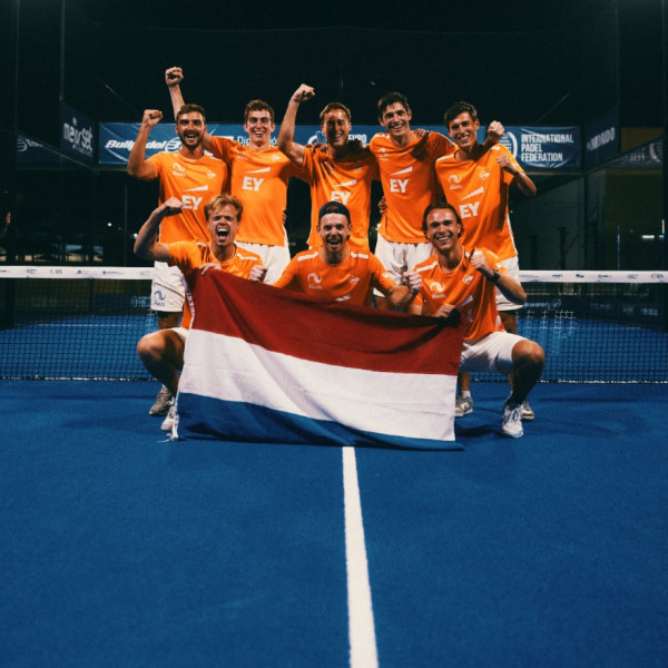 TeamNL Padel mannen Foto: KNLTB - Tijn Zwirs