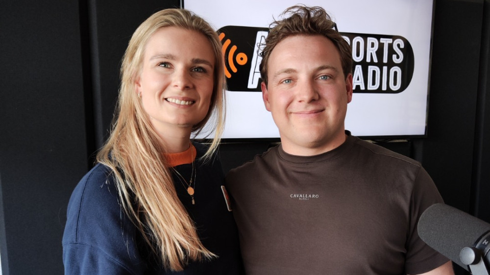 Lisa Bunschoten en Chris Vos in de studio 190326
