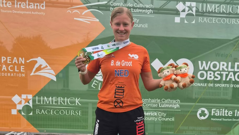 Bo de Groot met dubbel goud in Limerick WK OCR